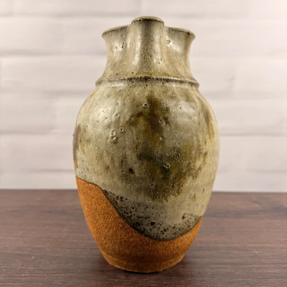 Robert Weiss Handmade Stoneware Pitcher MCM Studio Pottery Glazed Ceramic